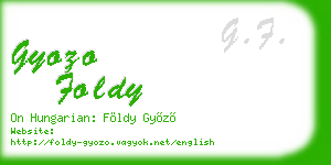 gyozo foldy business card